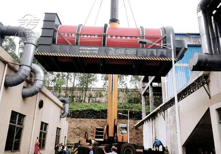 中藥渣烘干機吊裝 中藥渣烘干機吊裝